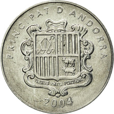 Coin, Andorra, Sant Mart, Centim, 2004, Kremnica, AU(55-58), Aluminum, KM:230