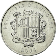 Coin, Andorra, Altar at Santa Coloma, Centim, 2004, Kremnica, AU(55-58)
