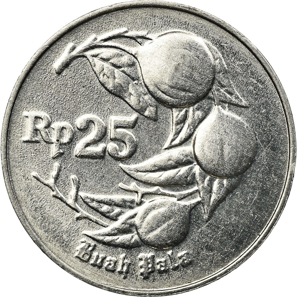 Coin, Indonesia, 25 Rupiah, 1995, AU(55-58), Aluminum, KM:55