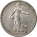 FRANCE, Semeuse, Franc, 1919, Paris, KM #844.1, AU(55-58), Silver, 23, Gadoury..