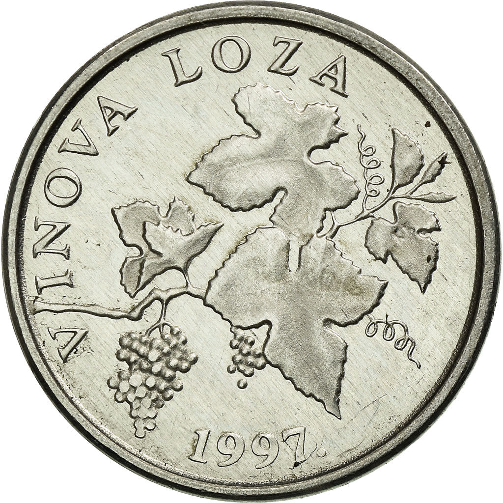 Coin, Croatia, 2 Lipe, 1997, AU(55-58), Aluminum, KM:4