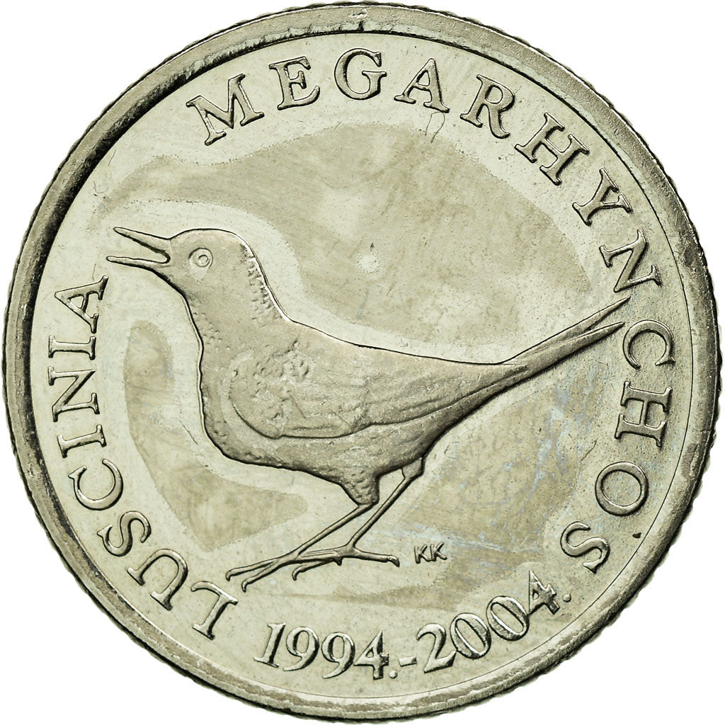 Coin, Croatia, 10th Anniversary of National Currency, Kuna, 2004, AU(55-58)