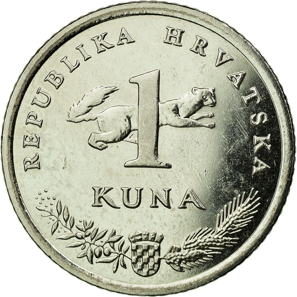 Coin, Croatia, 10th Anniversary of National Currency, Kuna, 2004, AU(55-58)