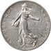 FRANCE, Semeuse, Franc, 1919, Paris, KM #844.1, AU(55-58), Silver, 23, Gadoury..
