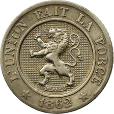 Coin, Belgium, Leopold I, 10 Centimes, 1862, EF(40-45), Copper-nickel, KM:22