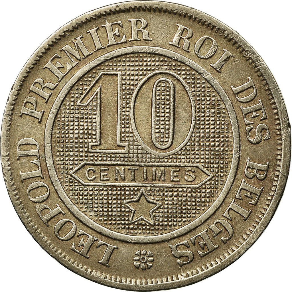 Coin, Belgium, Leopold I, 10 Centimes, 1862, EF(40-45), Copper-nickel, KM:22