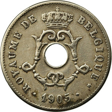 Münze, Belgien, 10 Centimes, 1905, SS, Copper-nickel, KM:52