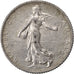 FRANCE, Semeuse, Franc, 1919, Paris, KM #844.1, EF(40-45), Silver, 23, Gadoury..
