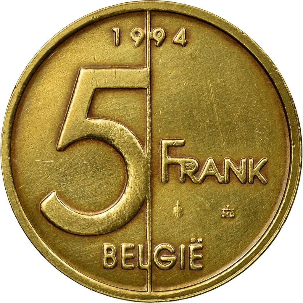 Coin, Belgium, Albert II, 5 Francs, 5 Frank, 1994, Brussels, EF(40-45)
