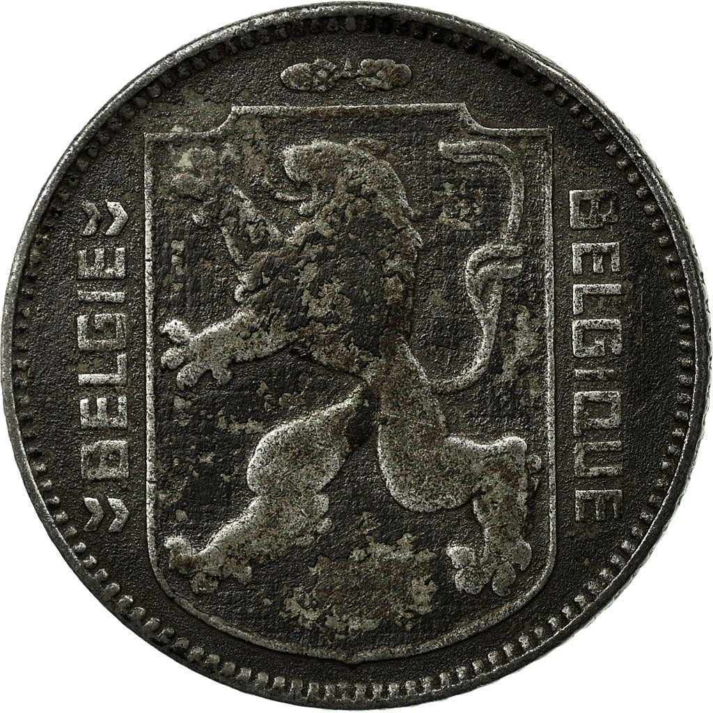 Coin, Belgium, Franc, 1944, VF(20-25), Zinc, KM:128