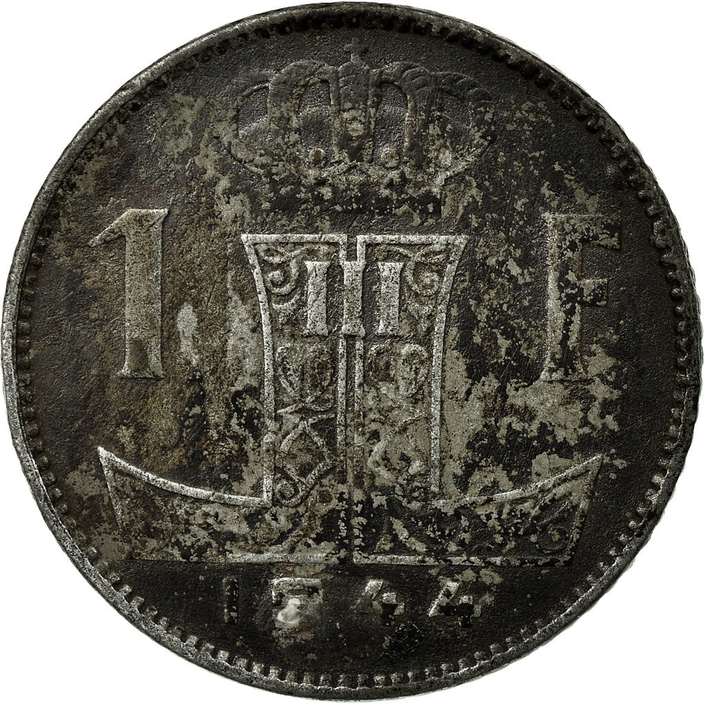 Coin, Belgium, Franc, 1944, VF(20-25), Zinc, KM:128