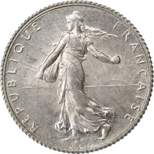 FRANCE, Semeuse, Franc, 1919, Paris, KM #844.1, AU(55-58), Silver, 23, Gadoury..