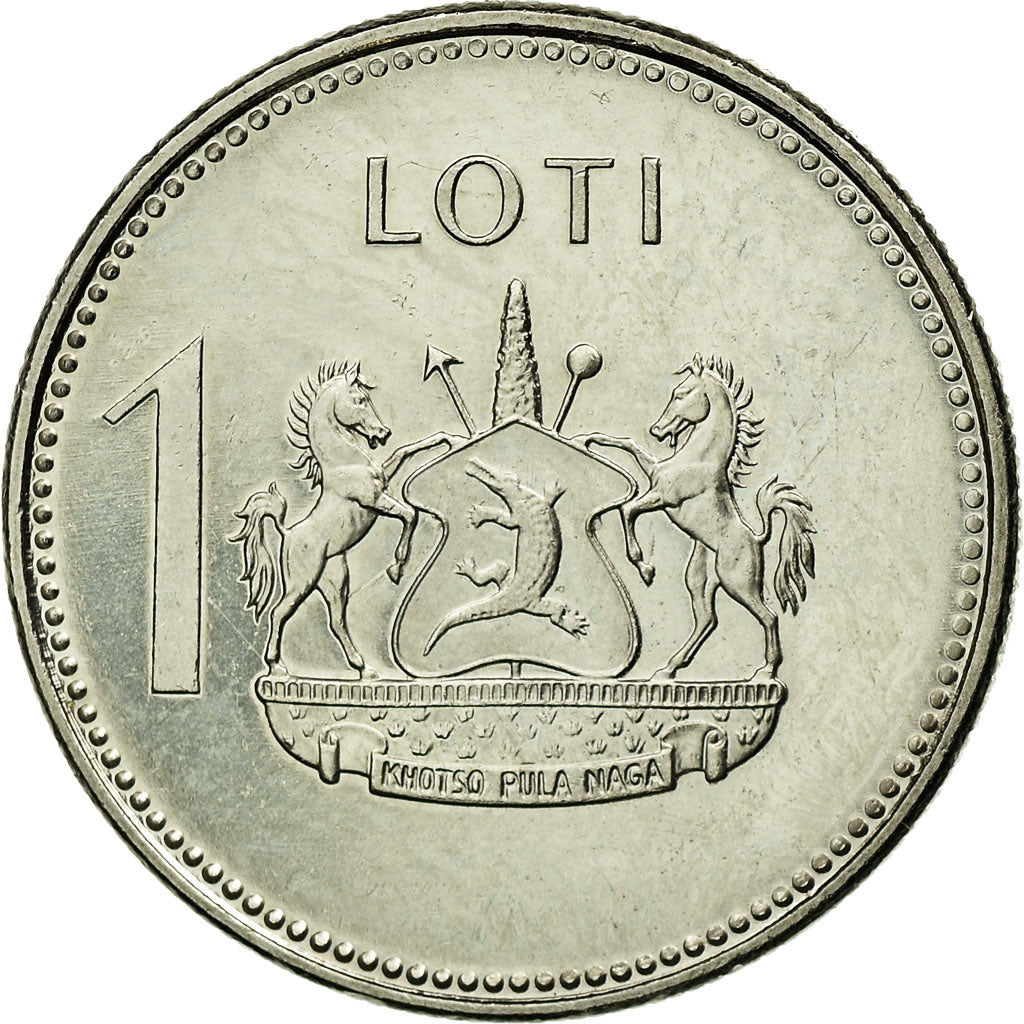 Moneta, Lesotho, Letsie III, Loti, 1998, BB, Acciaio placcato nichel, KM:66