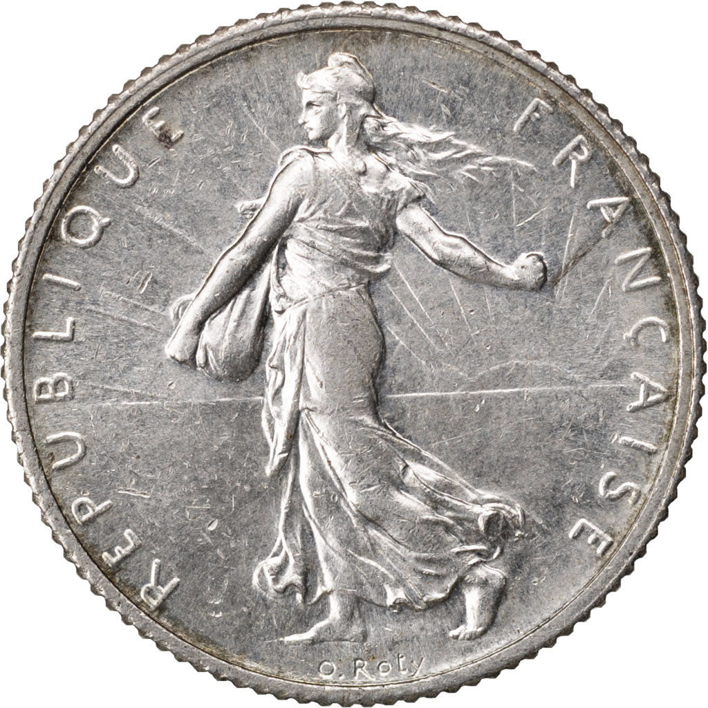 Coin, France, Semeuse, Franc, 1920, MS(60-62), Silver, Gadoury:467
