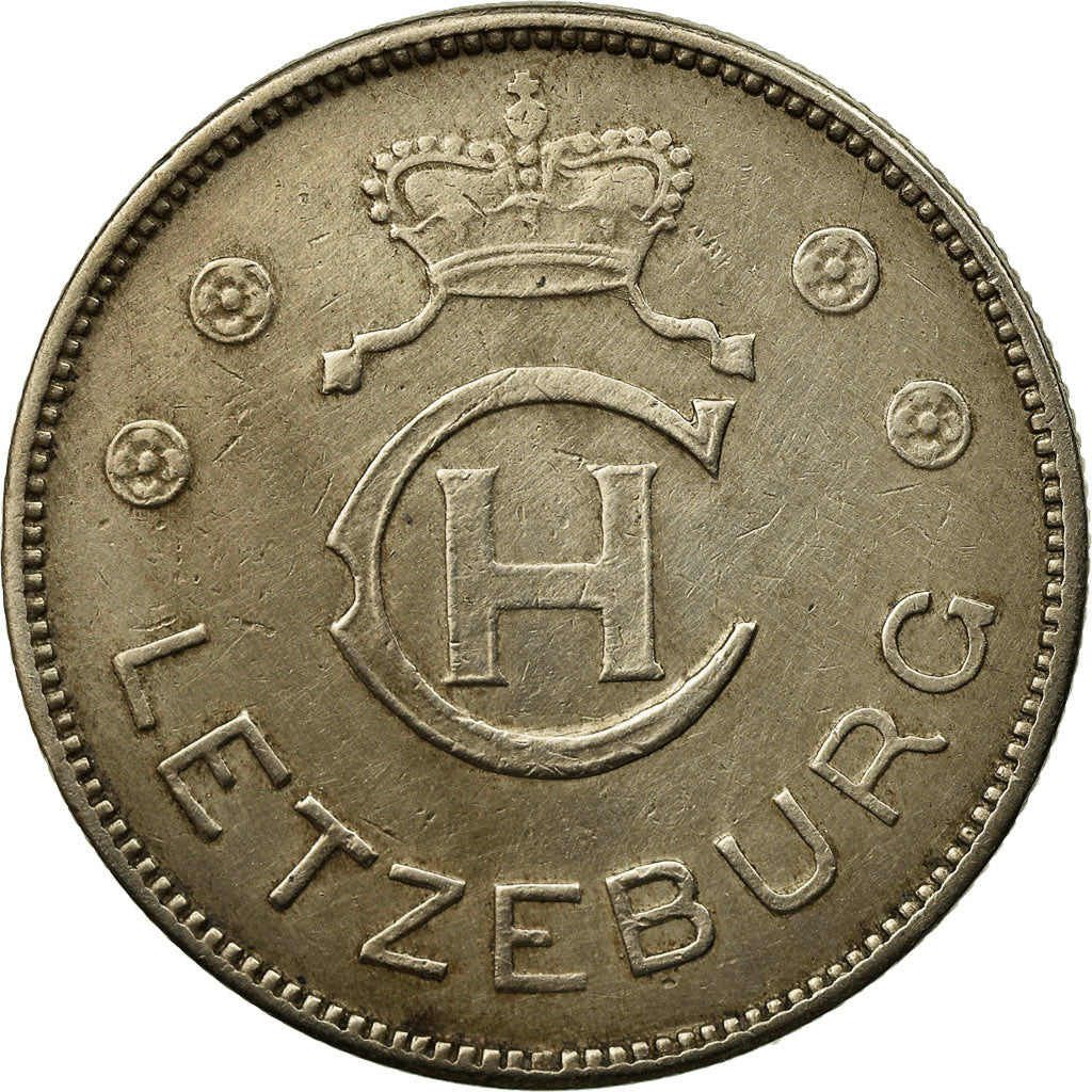 Coin, Luxembourg, Charlotte, Franc, 1939, AU(55-58), Copper-nickel, KM:44