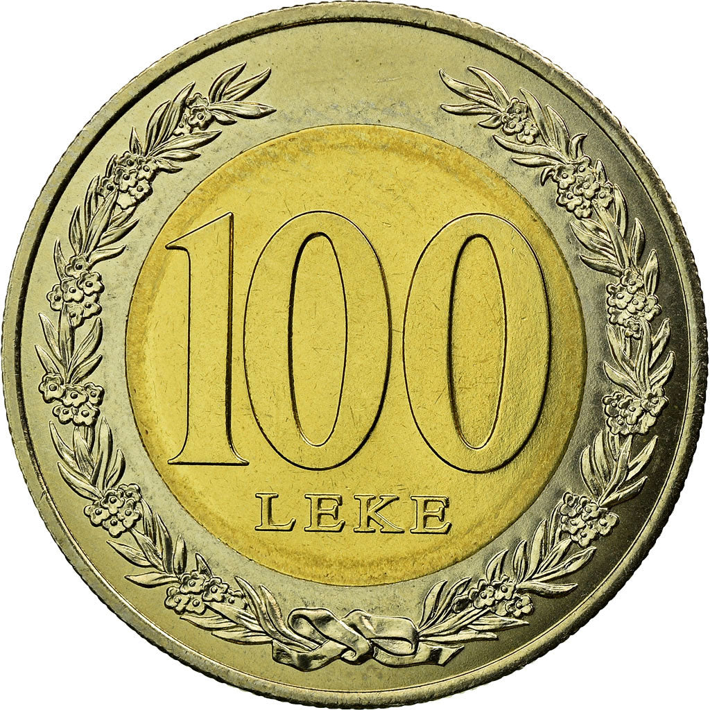 Monnaie, Albania, 100 Lekë, 2000, Rome, SPL, Bi-Metallic, KM:80