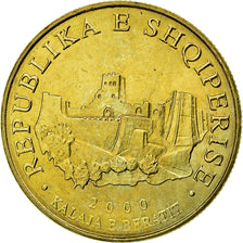 Coin, Albania, 10 Lekë, 2000, Rome, AU(55-58), Aluminum-Bronze, KM:77