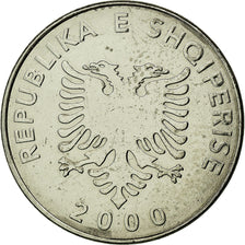 Coin, Albania, 5 Lekë, 2000, Rome, AU(50-53), Nickel plated steel, KM:76
