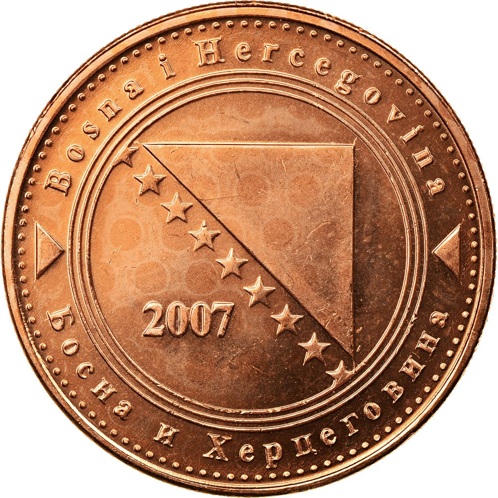 Monnaie, Bosnia - Herzegovina, 50 Feninga, 2007, British Royal Mint, SUP, Copper