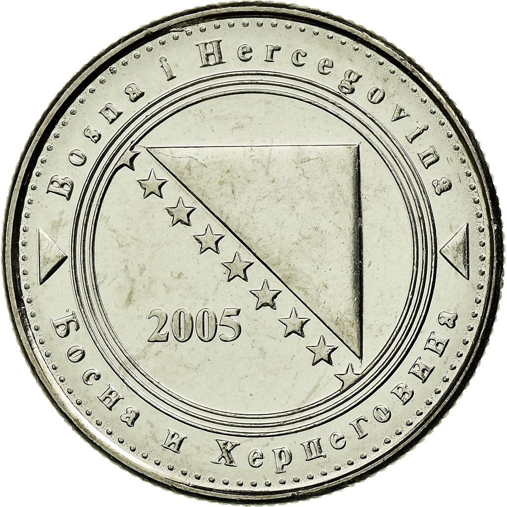 Münze, Bosnia - Herzegovina, 5 Feninga, 2005, British Royal Mint, UNZ, Nickel