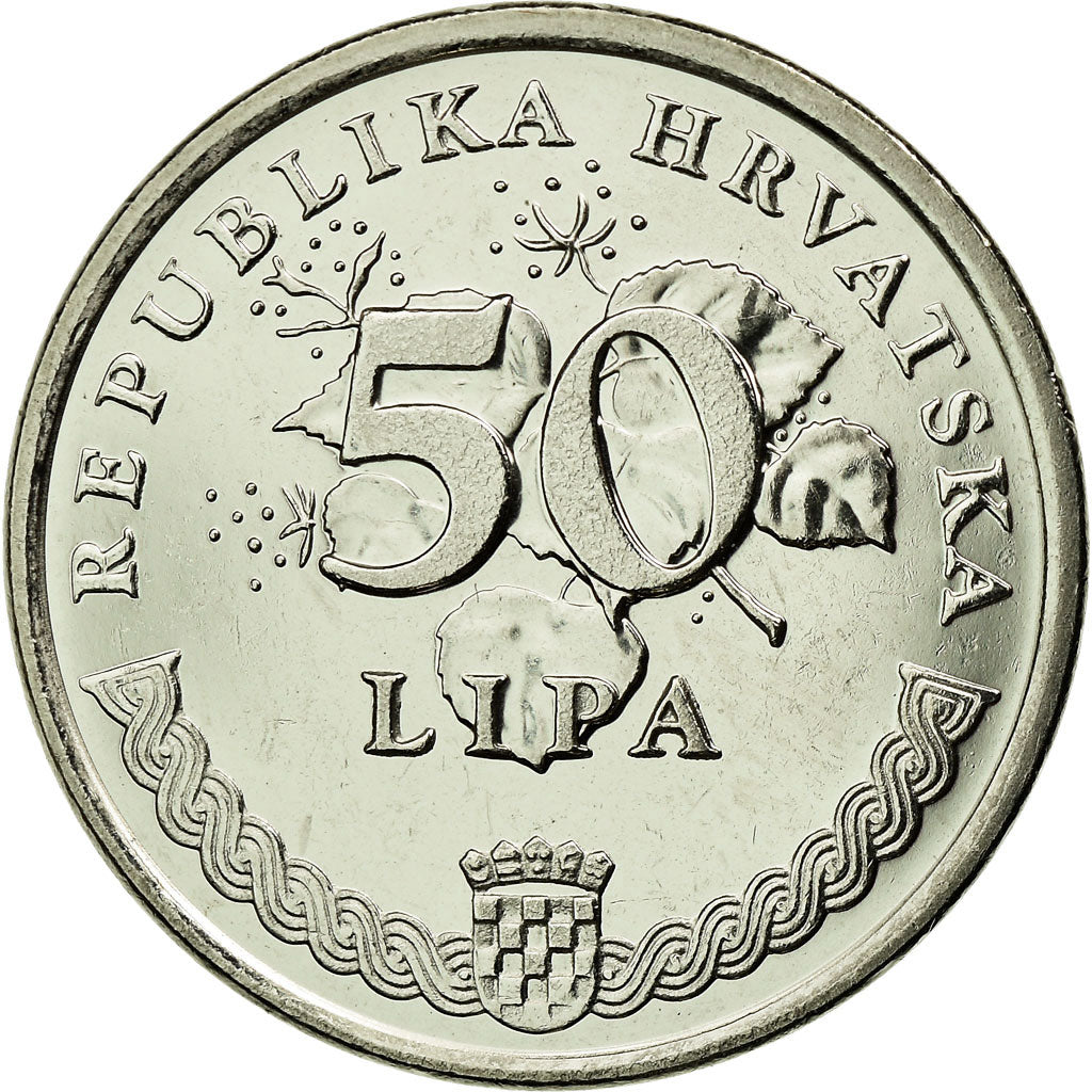 Moneda, Croacia, 50 Lipa, 2003, SC, Níquel chapado en acero, KM:8