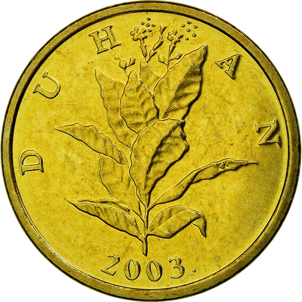 Coin, Croatia, 10 Lipa, 2003, MS(63), Brass plated steel, KM:6