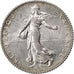 FRANCE, Semeuse, Franc, 1920, Paris, KM #844.1, AU(55-58), Silver, 23, Gadoury..