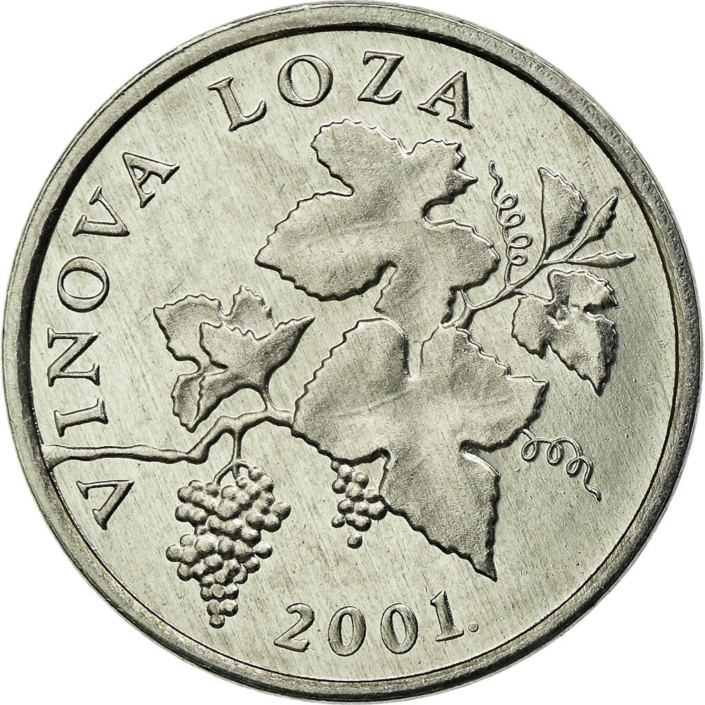 Coin, Croatia, 2 Lipe, 2001, MS(63), Aluminum, KM:4