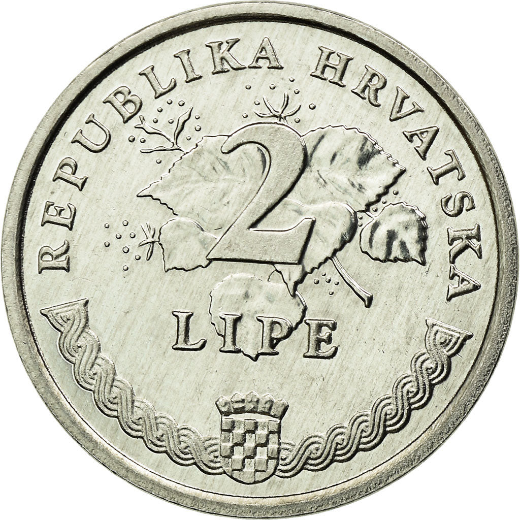 Coin, Croatia, 2 Lipe, 2001, MS(63), Aluminum, KM:4
