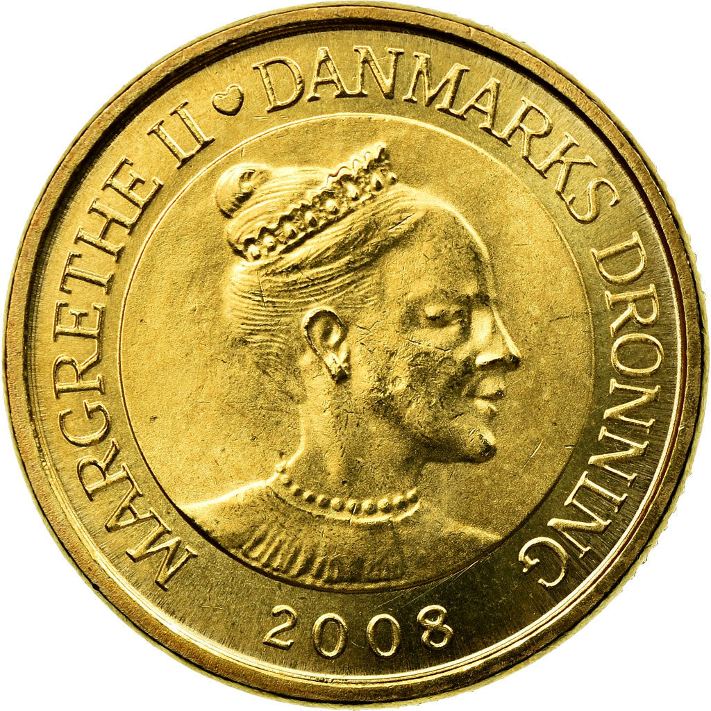 Coin, Denmark, Margrethe II, 20 Kroner, 2008, Copenhagen, MS(63)