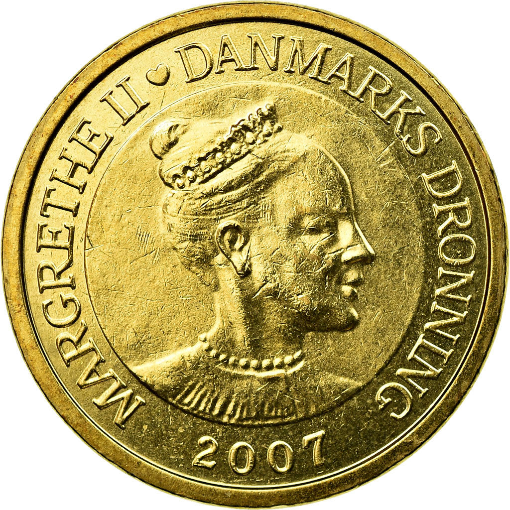 Moneta, Danimarca, Margrethe II, 10 Kroner, 2007, Copenhagen, SPL-