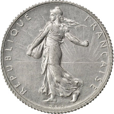 FRANCE, Semeuse, Franc, 1920, Paris, KM #844.1, AU(55-58), Silver, 23, Gadoury..