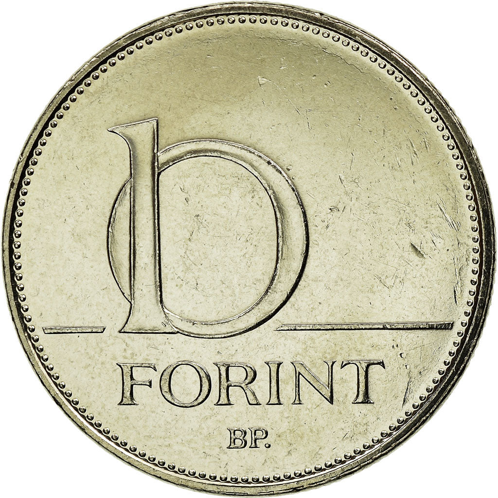Munten, Hongarije, 10 Forint, 2004, Budapest, ZF, Copper-nickel, KM:695