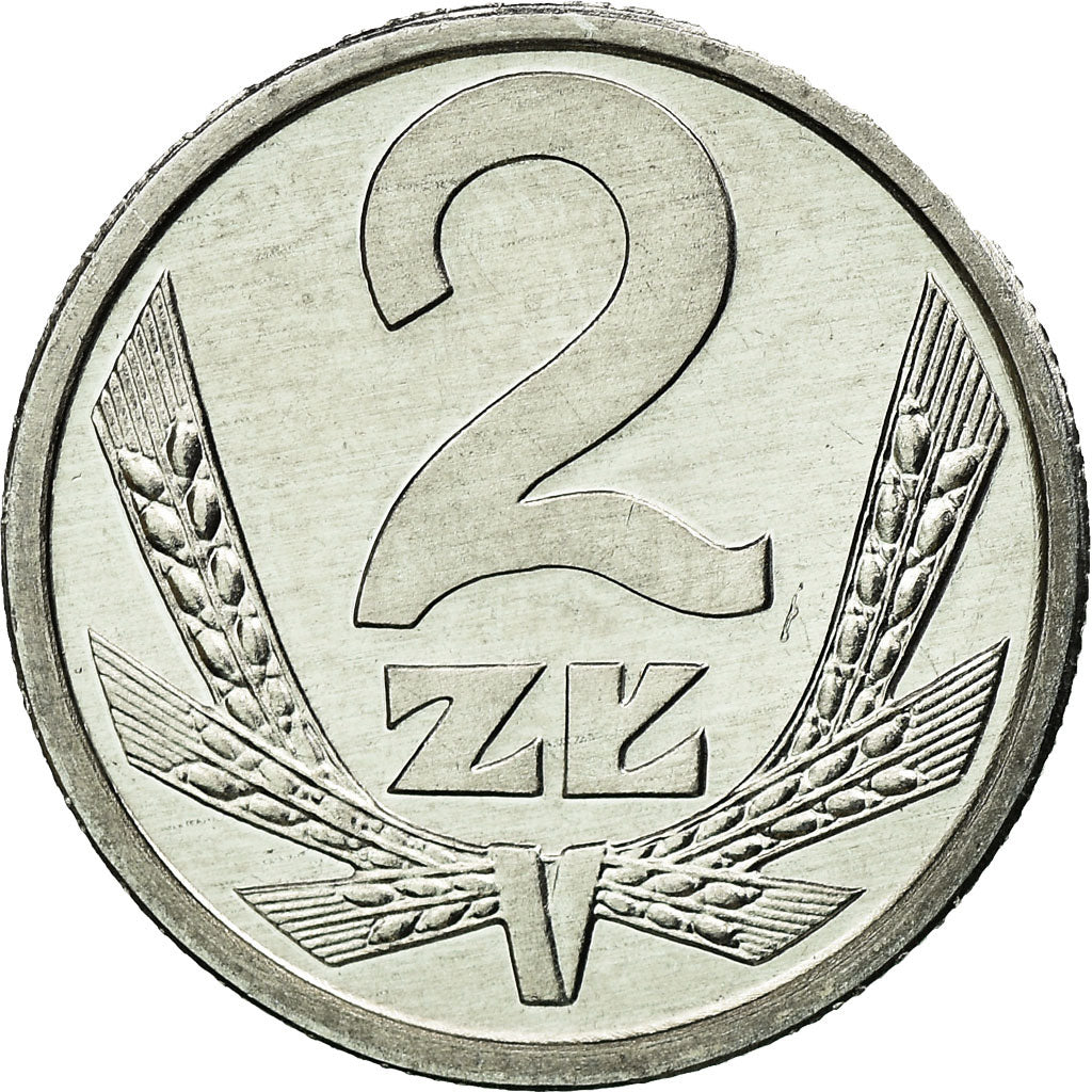Monnaie, Pologne, 2 Zlote, 1990, Warsaw, SPL, Aluminium, KM:80.3