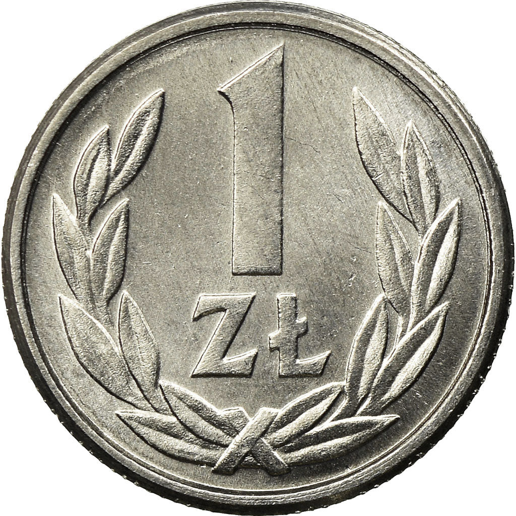 Münze, Polen, Zloty, 1990, Warsaw, UNZ, Aluminium, KM:49.3
