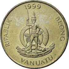 Coin, Vanuatu, 20 Vatu, 1999, British Royal Mint, AU(55-58), Copper-nickel, KM:7