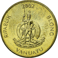 Coin, Vanuatu, 100 Vatu, 2002, British Royal Mint, EF(40-45), Nickel-brass, KM:9