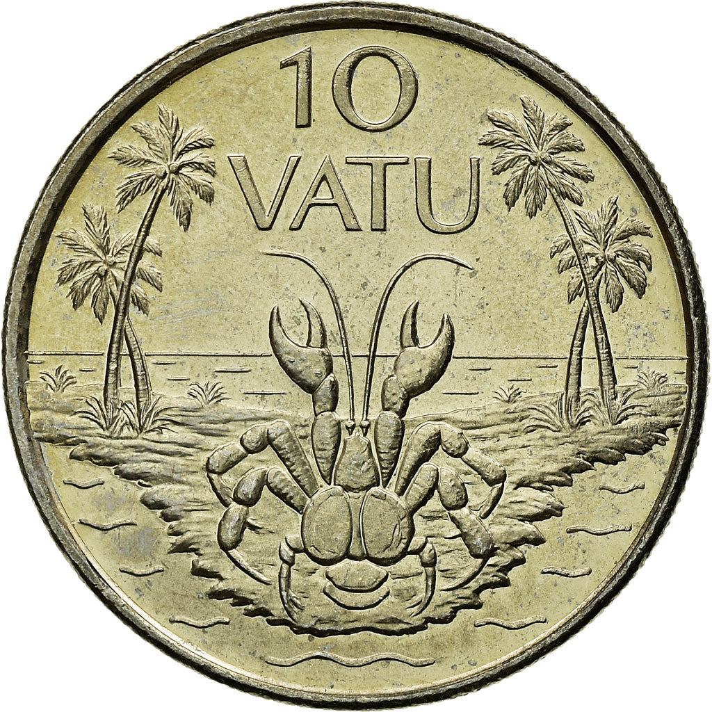 Monnaie, Vanuatu, 10 Vatu, 1999, British Royal Mint, SUP, Copper-nickel, KM:6