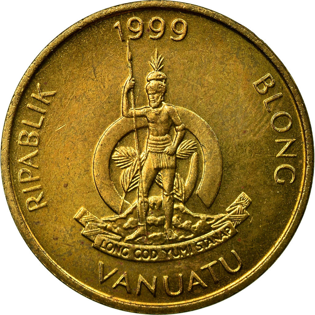 Coin, Vanuatu, 2 Vatu, 1999, British Royal Mint, AU(55-58), Nickel-brass, KM:4