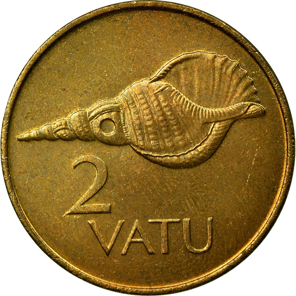 Coin, Vanuatu, 2 Vatu, 1999, British Royal Mint, AU(55-58), Nickel-brass, KM:4