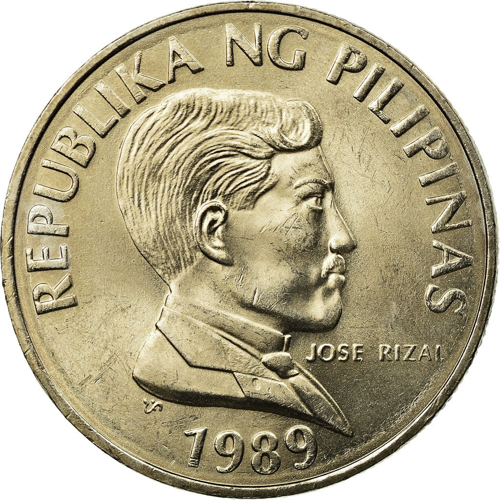 Coin, Philippines, Piso, 1989, MS(63), Copper-nickel, KM:243.1