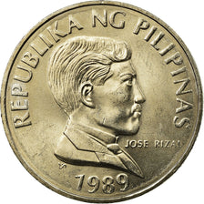 Coin, Philippines, Piso, 1989, MS(63), Copper-nickel, KM:243.1