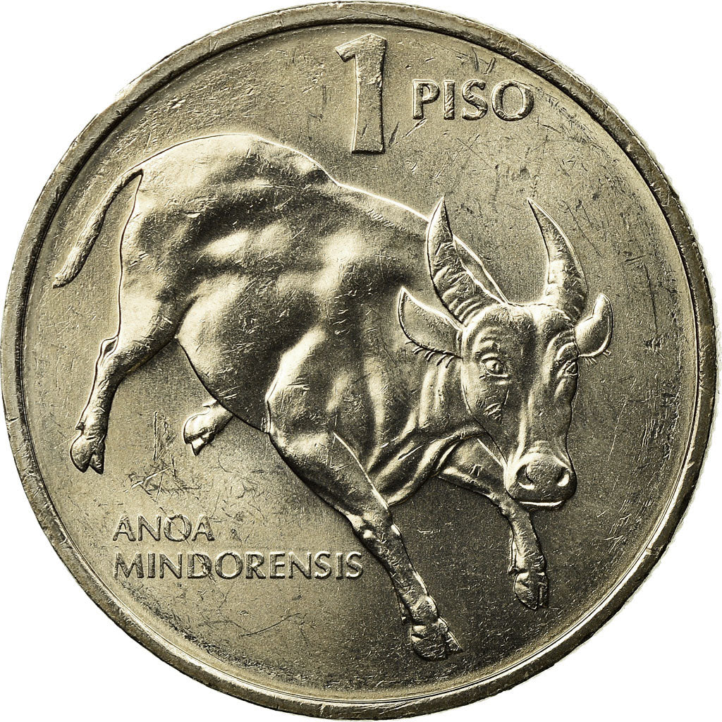 Coin, Philippines, Piso, 1989, MS(63), Copper-nickel, KM:243.1