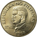 Coin, Philippines, 50 Sentimos, 1988, MS(63), Copper-nickel, KM:242.1