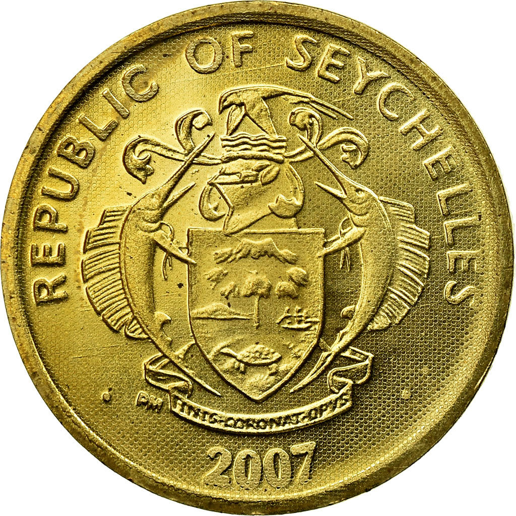 Monnaie, Seychelles, 5 Cents, 2007, Pobjoy Mint, SUP, Brass plated steel, KM:47a