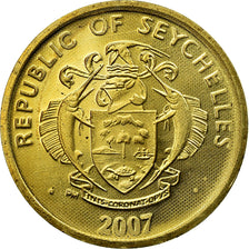 Monnaie, Seychelles, 5 Cents, 2007, Pobjoy Mint, SUP, Brass plated steel, KM:47a