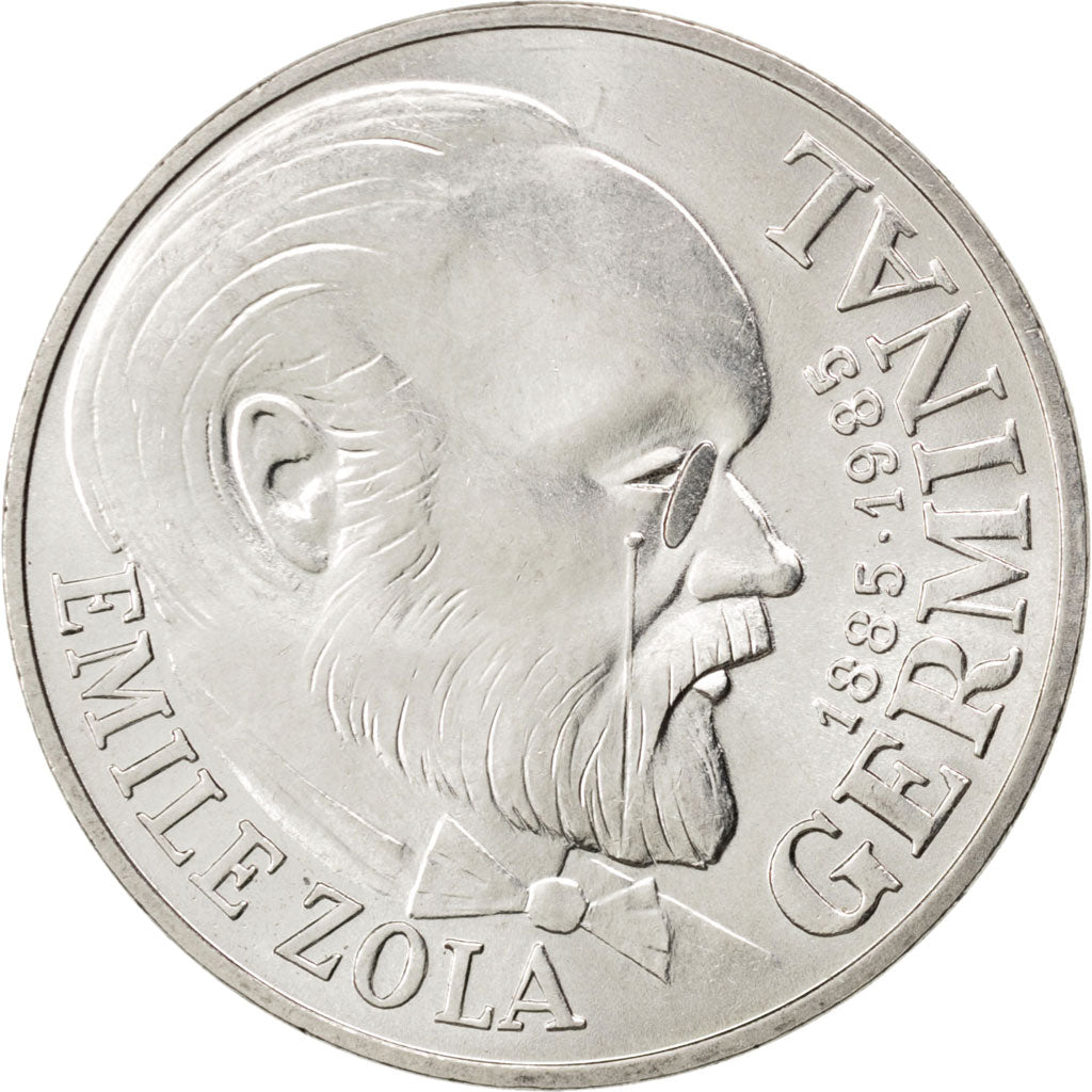 FRANCE, Germinal, 100 Francs, 1985, KM #957, AU(55-58), Silver, Gadoury #900,...