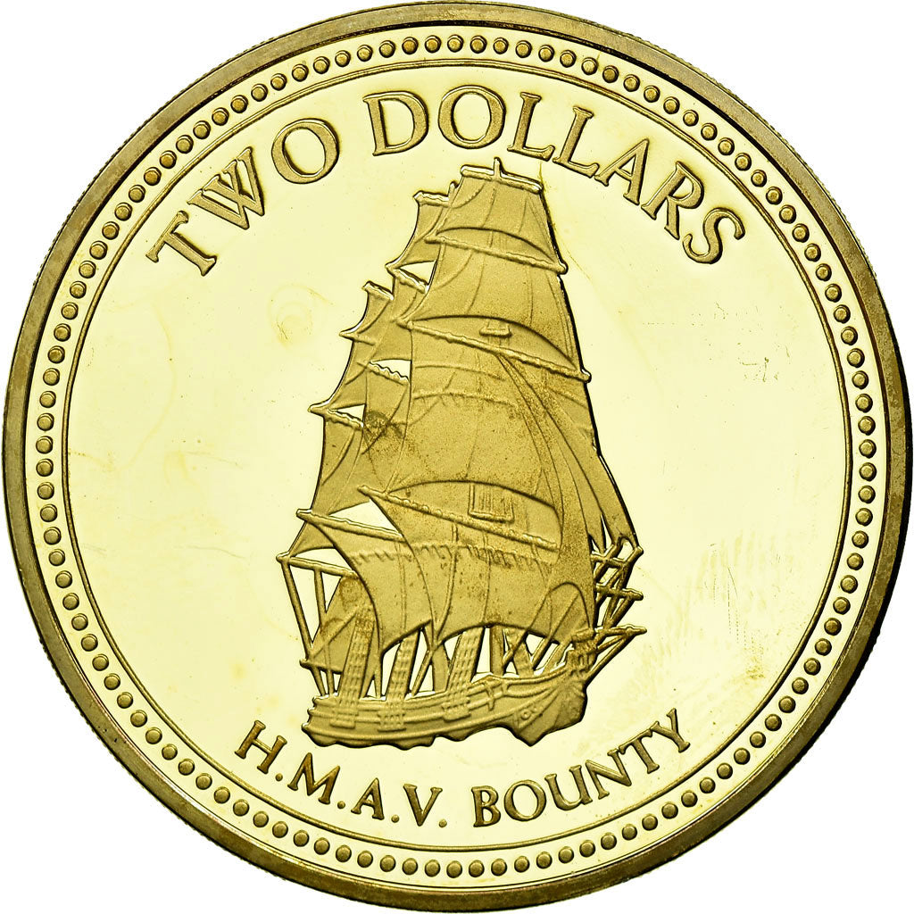 Coin, PITCAIRN ISLANDS, Elizabeth II, 2 Dollars, 2010, New Zealand, MS(63)
