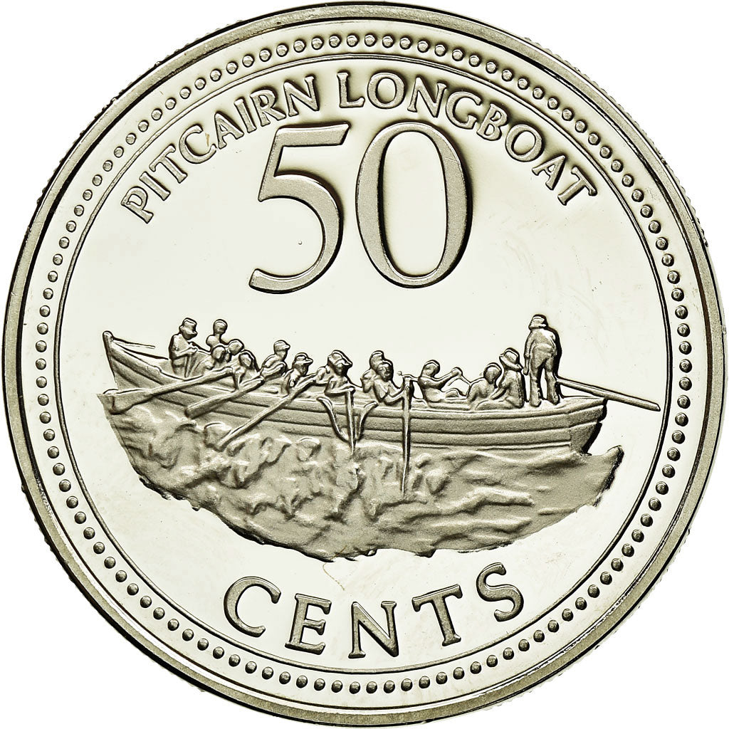 Monnaie, PITCAIRN ISLANDS, Elizabeth II, 50 Cents, 2010, New Zealand, SPL