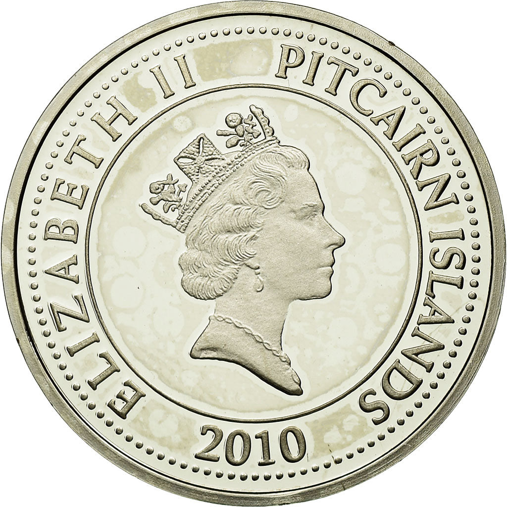 Münze, PITCAIRN ISLANDS, Elizabeth II, 20 Cents, 2010, New Zealand, UNZ, Nickel